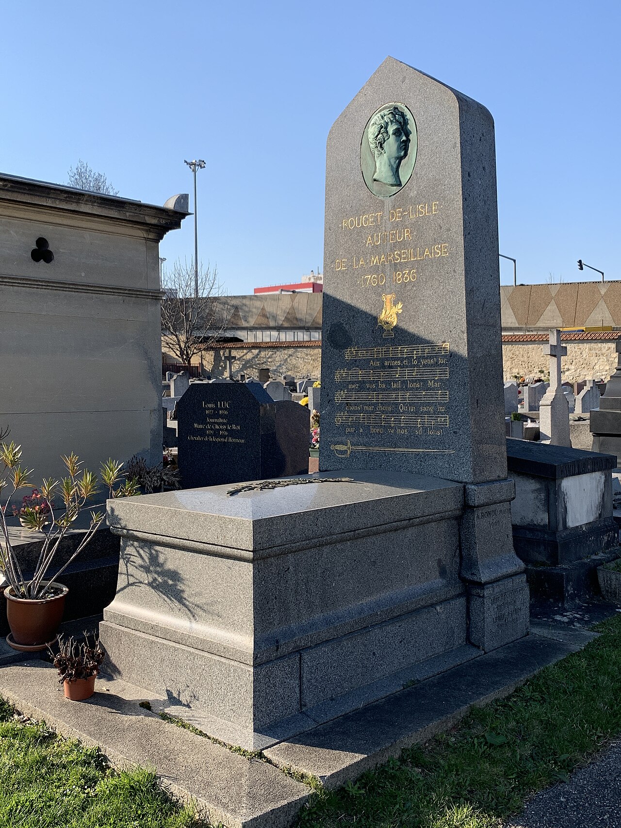 Monument commémoratif, dit statue de Rouget de Lisle